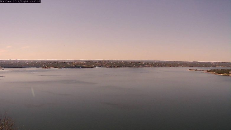 Lake Travis webcam, February 26, 2016 12:35 PM CT