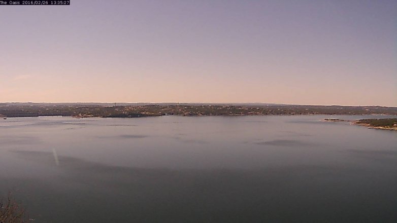 Lake Travis webcam, February 26, 2016 12:40 PM CT