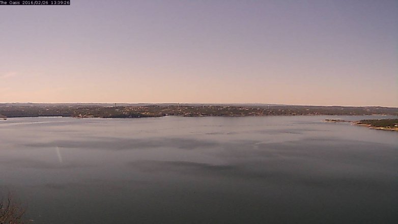 Lake Travis webcam, February 26, 2016 12:45 PM CT