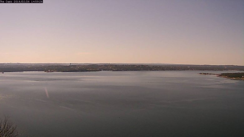 Lake Travis webcam, February 26, 2016 2:05 PM CT