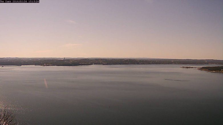Lake Travis webcam, February 26, 2016 2:20 PM CT
