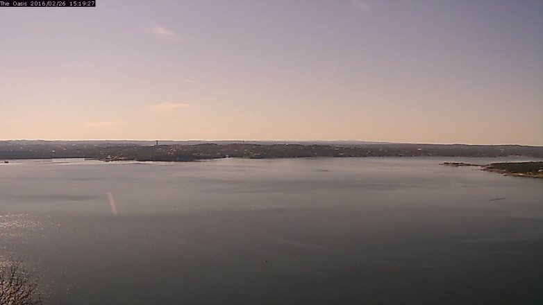 Lake Travis webcam, February 26, 2016 2:25 PM CT