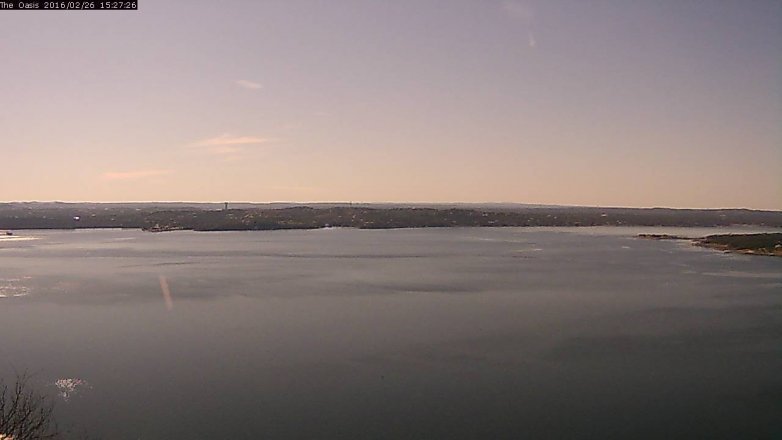 Lake Travis webcam, February 26, 2016 2:35 PM CT