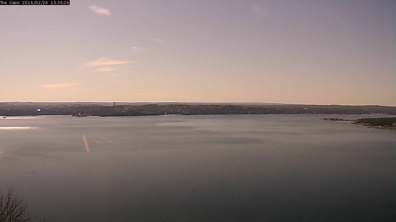 Lake Travis webcam, February 26, 2016 2:40 PM CT