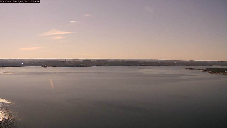 Lake Travis webcam, February 26, 2016 2:45 PM CT