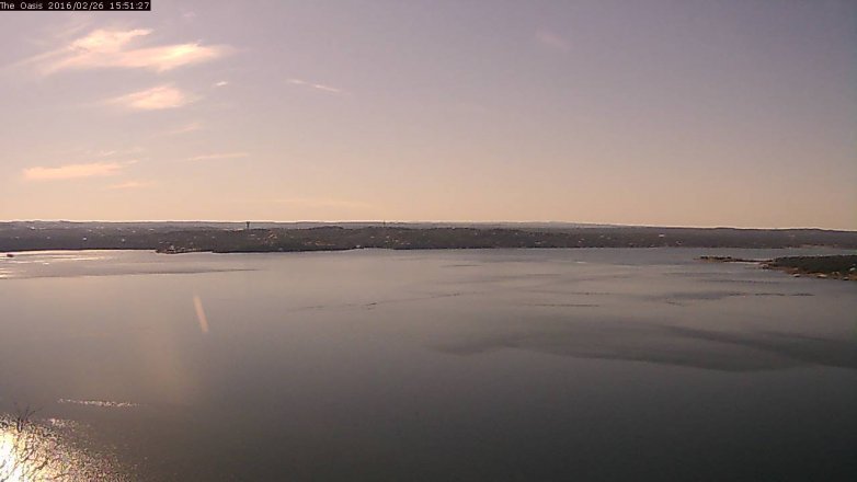 Lake Travis webcam, February 26, 2016 3:00 PM CT