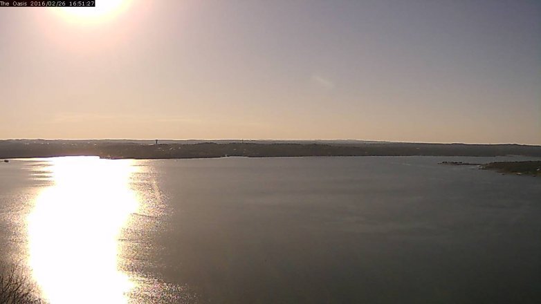 Lake Travis webcam, February 26, 2016 4:00 PM CT