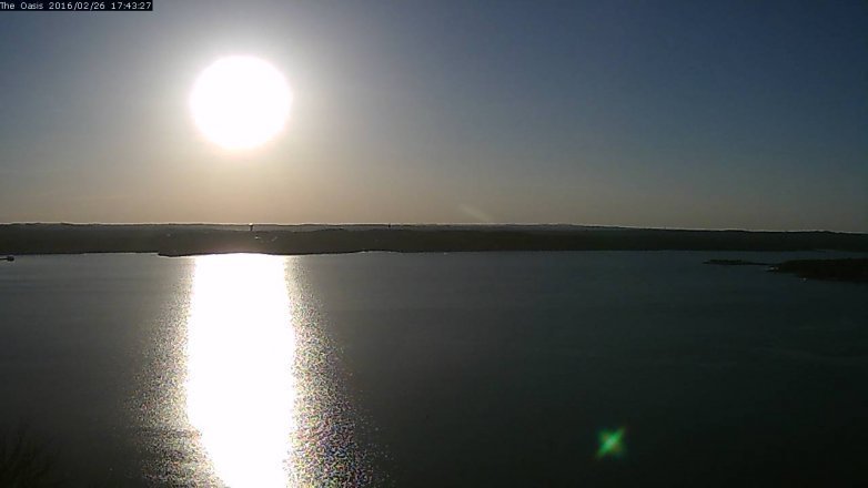 Lake Travis webcam, February 26, 2016 4:50 PM CT