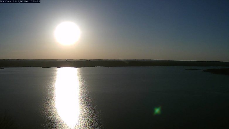 Lake Travis webcam, February 26, 2016 5:00 PM CT