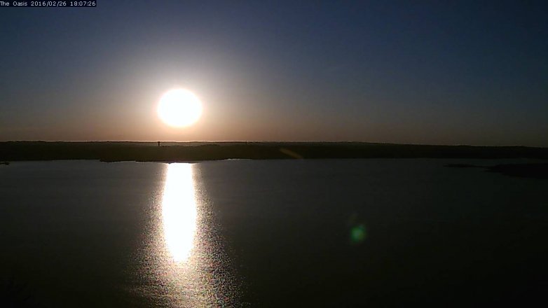 Lake Travis webcam, February 26, 2016 5:15 PM CT