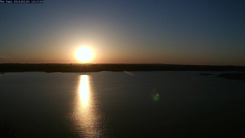 Lake Travis webcam, February 26, 2016 5:20 PM CT