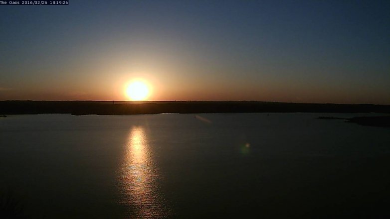 Lake Travis webcam, February 26, 2016 5:25 PM CT