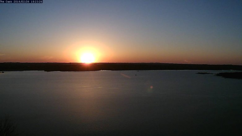 Lake Travis webcam, February 26, 2016 5:30 PM CT