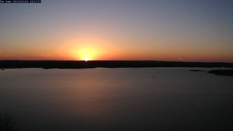 Lake Travis webcam, February 26, 2016 5:35 PM CT