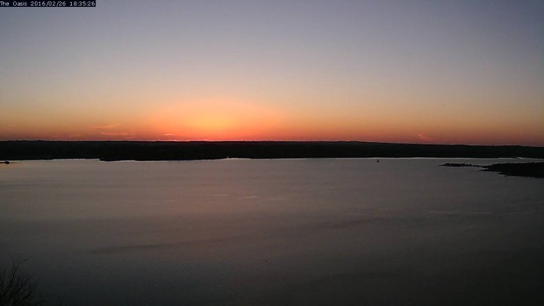 Lake Travis webcam, February 26, 2016 5:40 PM CT