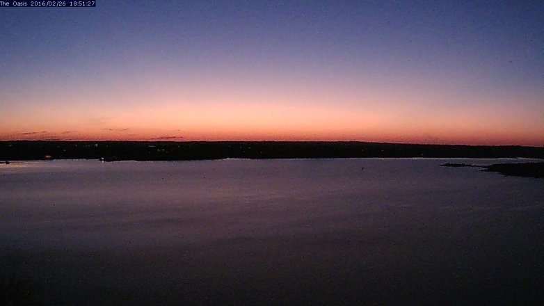 Lake Travis webcam, February 26, 2016 5:55 PM CT