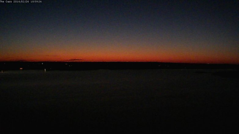 Lake Travis webcam, February 26, 2016 6:05 PM CT