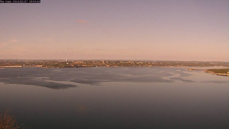 Lake Travis webcam, February 27, 2016 9:05 AM CT