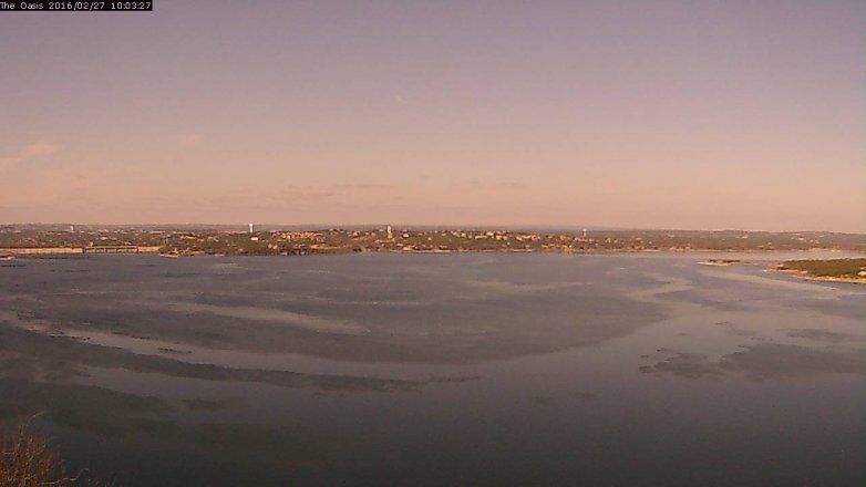 Lake Travis webcam, February 27, 2016 9:10 AM CT