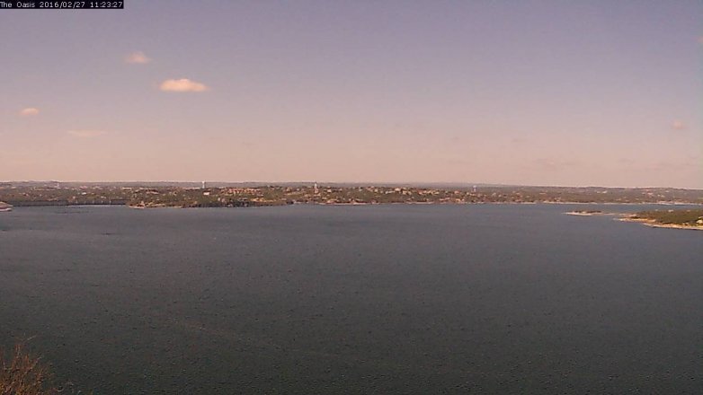 Lake Travis webcam, February 27, 2016 10:30 AM CT