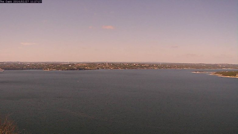 Lake Travis webcam, February 27, 2016 10:35 AM CT