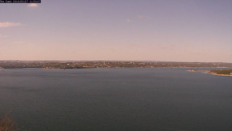 Lake Travis webcam, February 27, 2016 11:00 AM CT