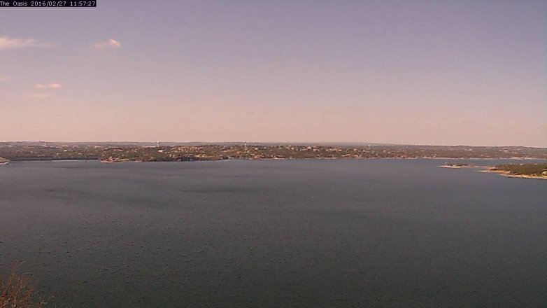 Lake Travis webcam, February 27, 2016 11:05 AM CT
