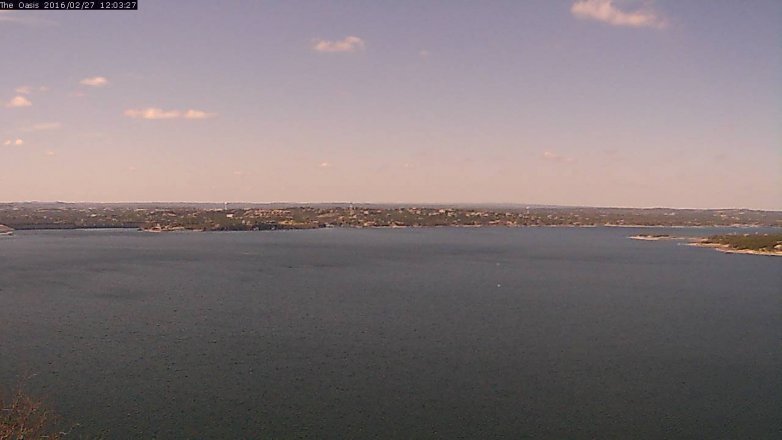 Lake Travis webcam, February 27, 2016 11:10 AM CT