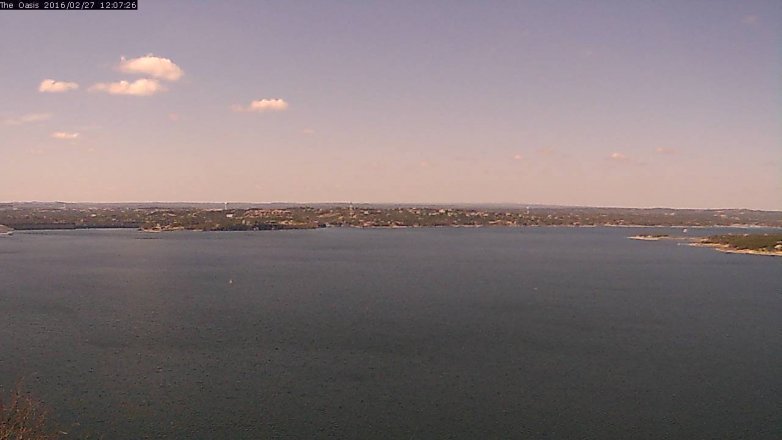 Lake Travis webcam, February 27, 2016 11:15 AM CT