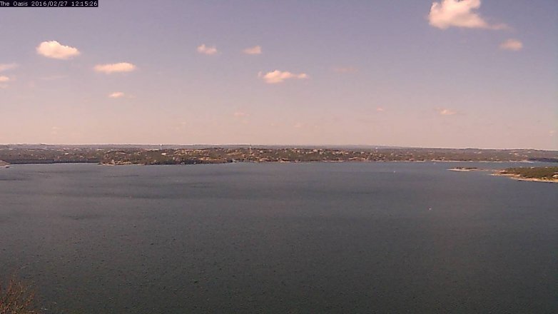 Lake Travis webcam, February 27, 2016 11:20 AM CT