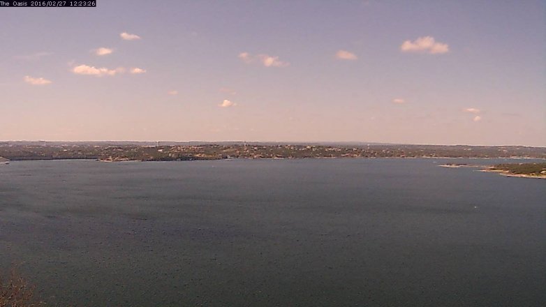 Lake Travis webcam, February 27, 2016 11:30 AM CT