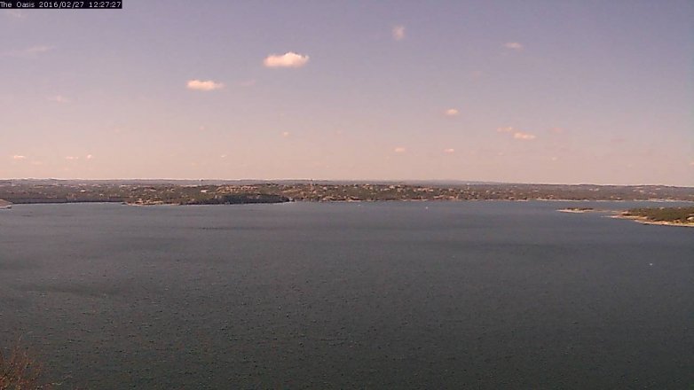 Lake Travis webcam, February 27, 2016 11:35 AM CT