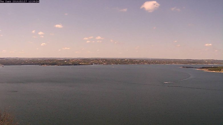 Lake Travis webcam, February 27, 2016 11:45 AM CT