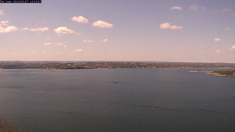 Lake Travis webcam, February 27, 2016 11:50 AM CT