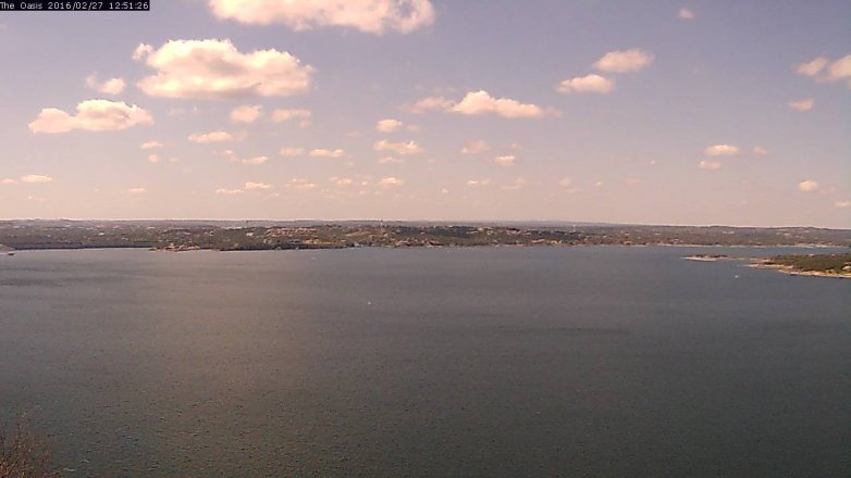 Lake Travis webcam, February 27, 2016 12:00 PM CT