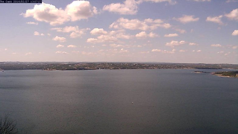 Lake Travis webcam, February 27, 2016 12:15 PM CT
