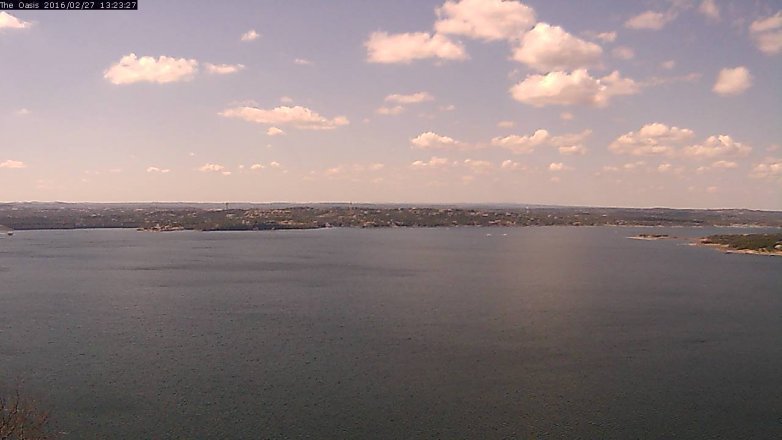 Lake Travis webcam, February 27, 2016 12:30 PM CT