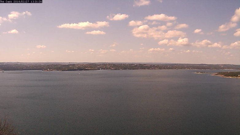 Lake Travis webcam, February 27, 2016 12:35 PM CT