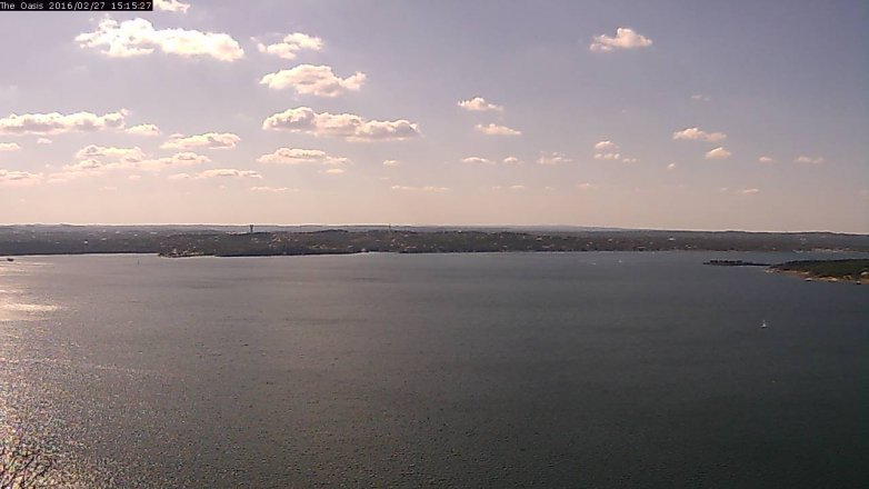 Lake Travis webcam, February 27, 2016 2:25 PM CT
