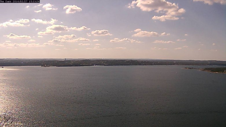 Lake Travis webcam, February 27, 2016 2:30 PM CT