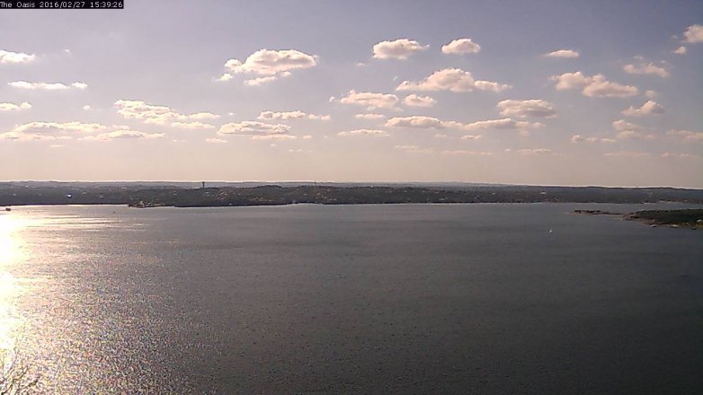 Lake Travis webcam, February 27, 2016 2:45 PM CT