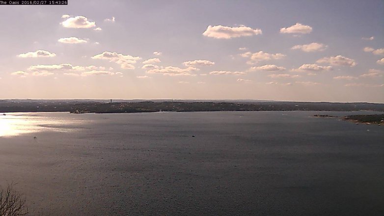 Lake Travis webcam, February 27, 2016 2:50 PM CT