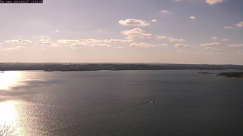 Lake Travis webcam, February 27, 2016 3:00 PM CT