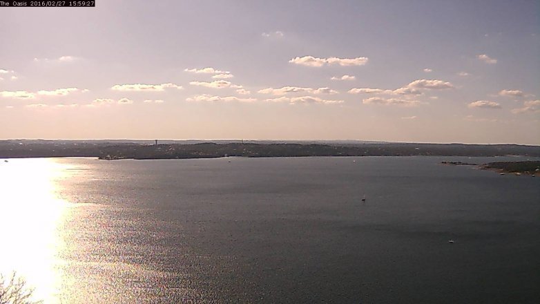 Lake Travis webcam, February 27, 2016 3:05 PM CT