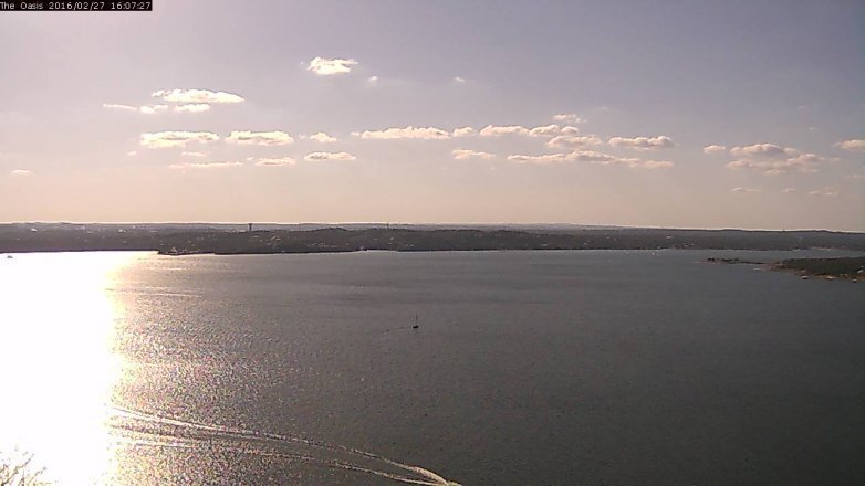 Lake Travis webcam, February 27, 2016 3:15 PM CT