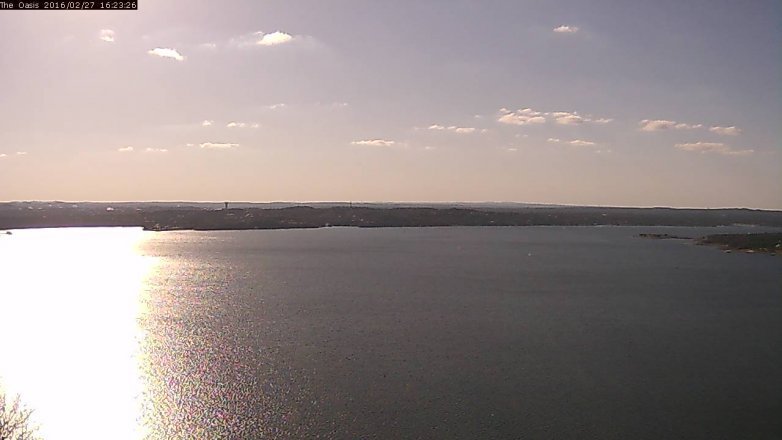 Lake Travis webcam, February 27, 2016 3:30 PM CT