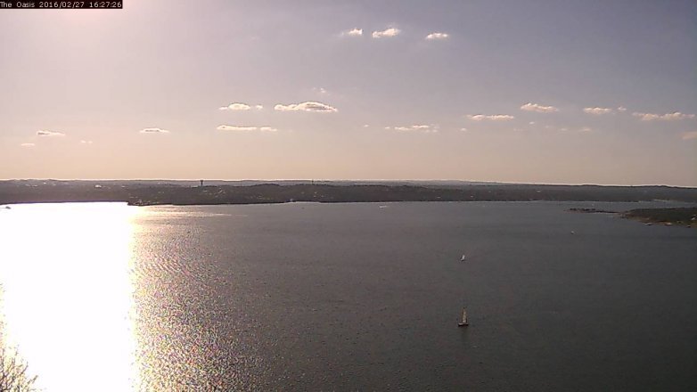 Lake Travis webcam, February 27, 2016 3:35 PM CT