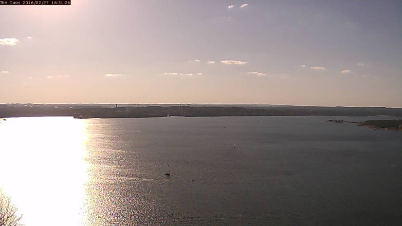Lake Travis webcam, February 27, 2016 3:40 PM CT