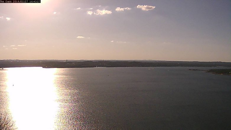 Lake Travis webcam, February 27, 2016 3:50 PM CT