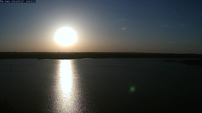 Lake Travis webcam, February 27, 2016 5:10 PM CT